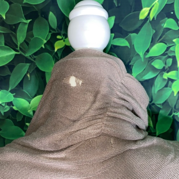 STRIPED OPEN FRONT LONG-SLEEVE SCARF CARDIGAN · SIZE XS, FITS S/M - Picture 8 of 8